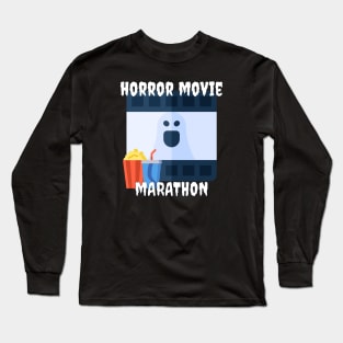 Horror Movie Marathan Long Sleeve T-Shirt